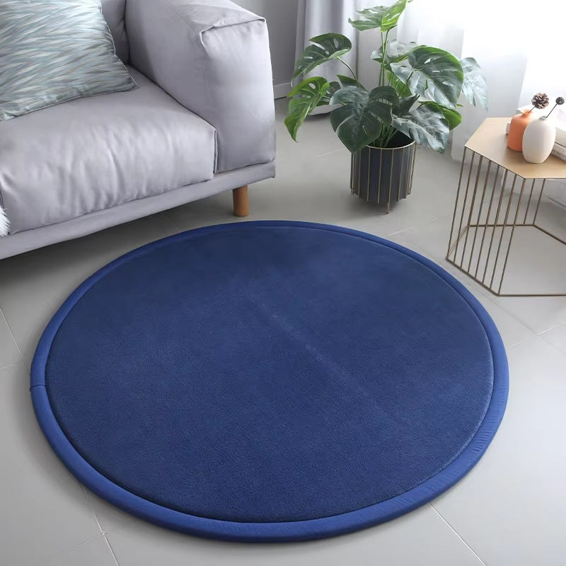 Tapis rond éponge épaissé