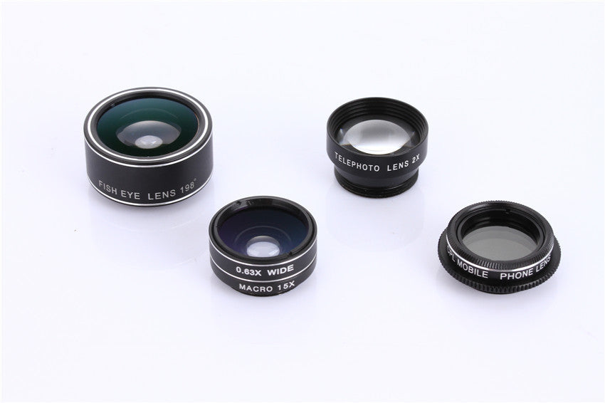 Cinq un objectif général de téléphone portable fisheye grand-angle macro téléobjectif téléphone mobile CPL