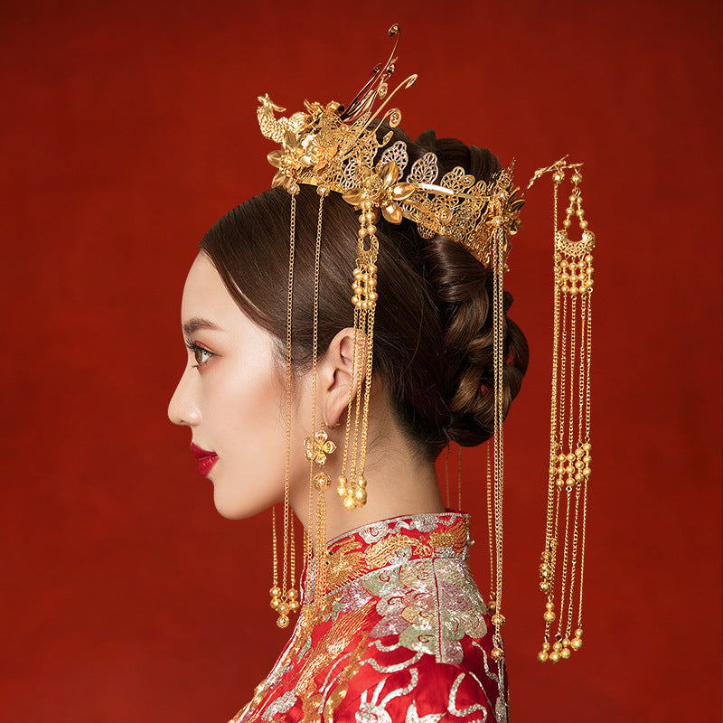 Headdress Mariage Il Vêtements Accessoires Cheveux Antique Hair Couronne Or
