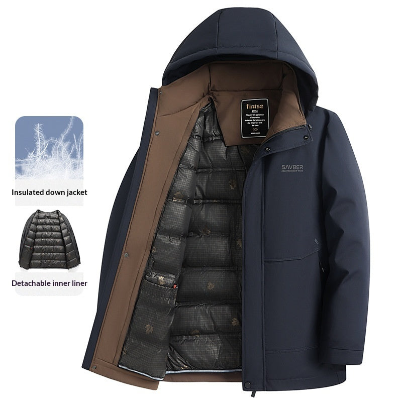 Linge amovible pour hommes Veste à capuche