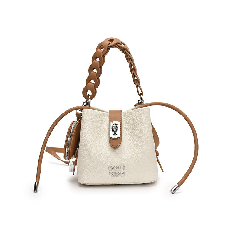 Épaule et sac croisé en cuir doux