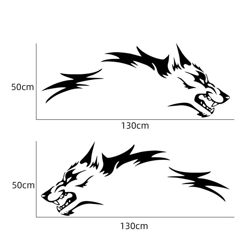 Simple Wolf Totem Décoration Automobile Sticker