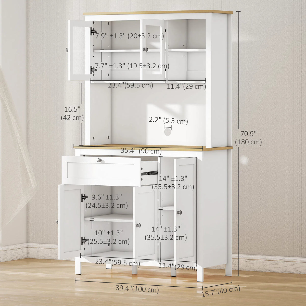 Armoire de cuisine 5 portes