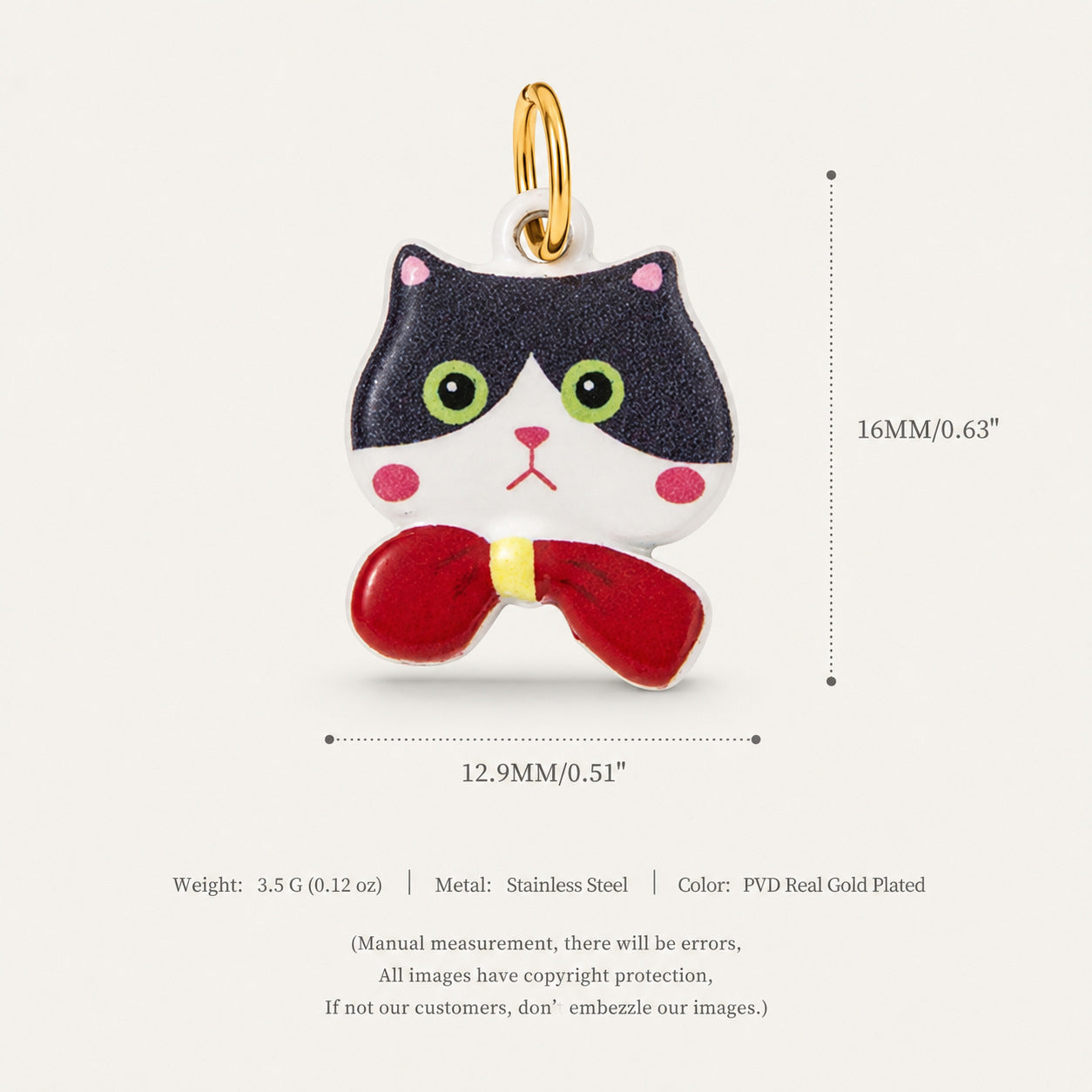 Accessoire pendentif en acier inoxydable