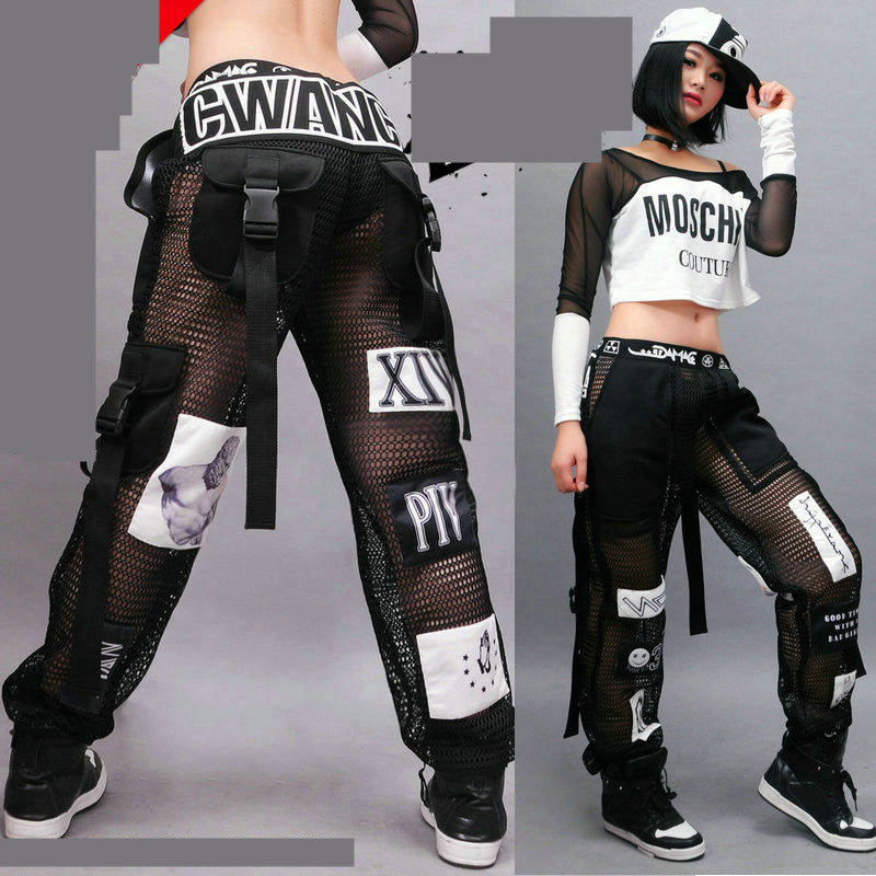 Femelle Autumn Handsome Trendy Ins Hip-hop Loose Leggings
