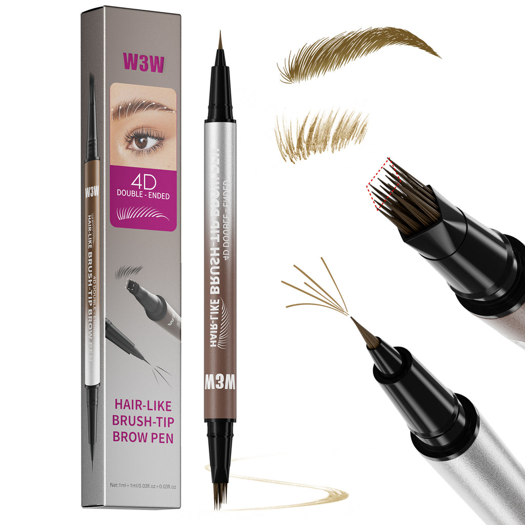 Crayon à sourcils à double extrémité étanche anti-suisse