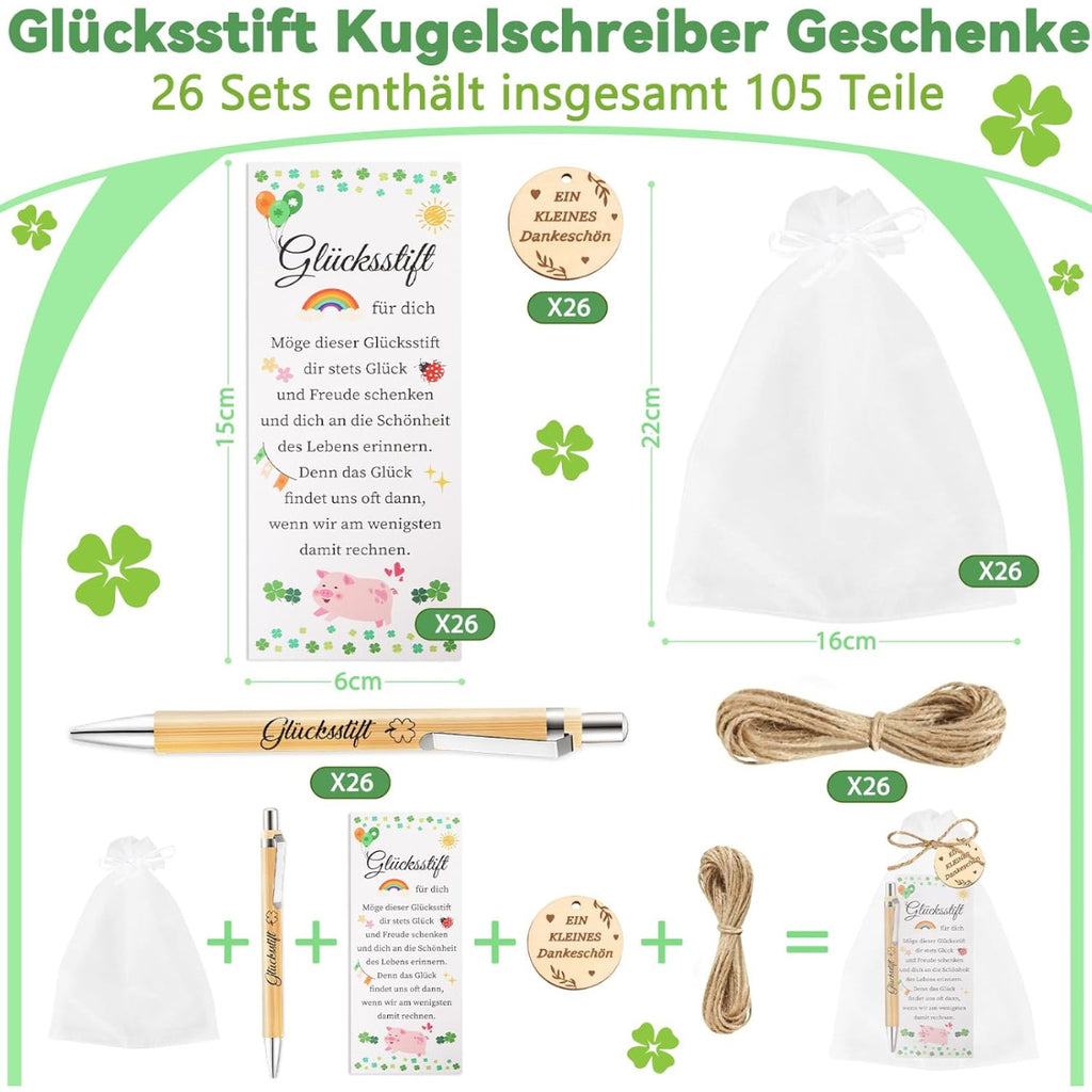 Set cadeau de 26 pièces d'adieu avec un stylo