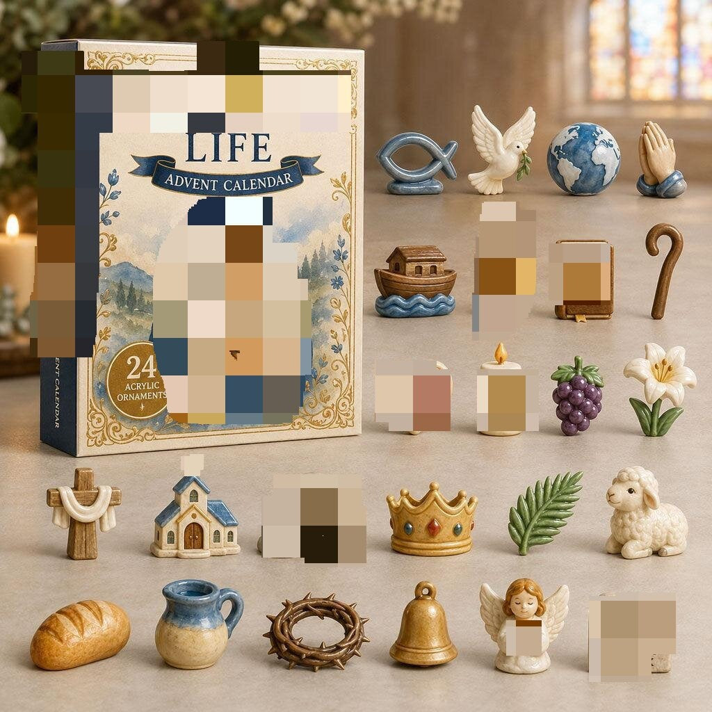 Série de caractères Calendrier de l'avent Boîte aveugle