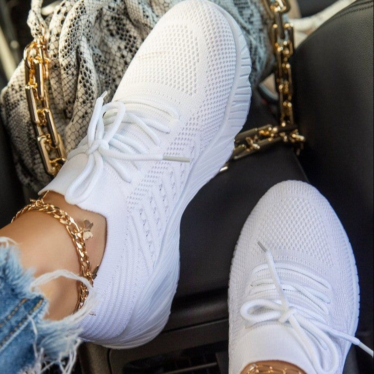 Femmes Sneaker Bas épais Solid Couleur Chaussures papa