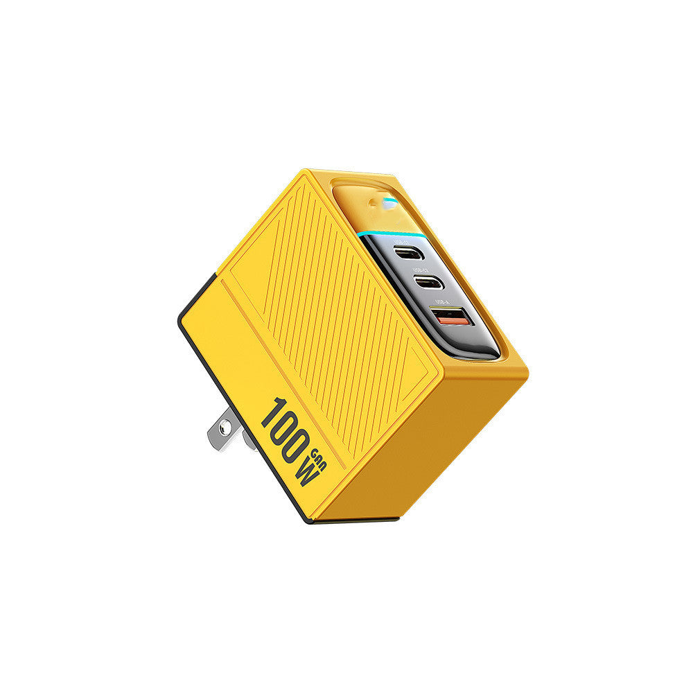 Fiche de charge Gallium Nitride Mecha Chargeur à port multiples Charge rapide pliable