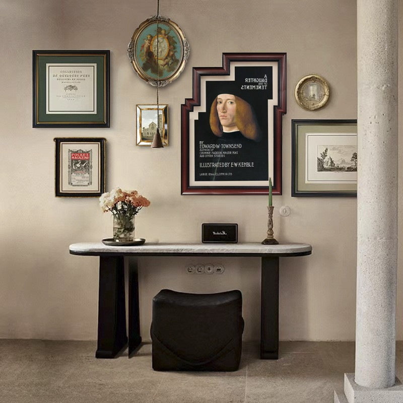 Light-luxury Vintage Ensemble Creative Living Room Wall Art Canapé Art suspendu de style français