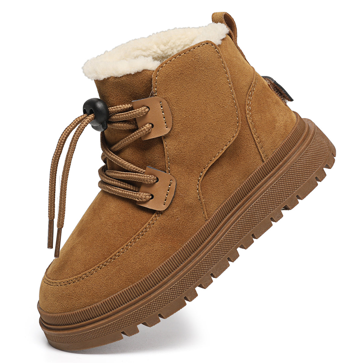 Chaussures de coton pour enfants épaissies en polaire
