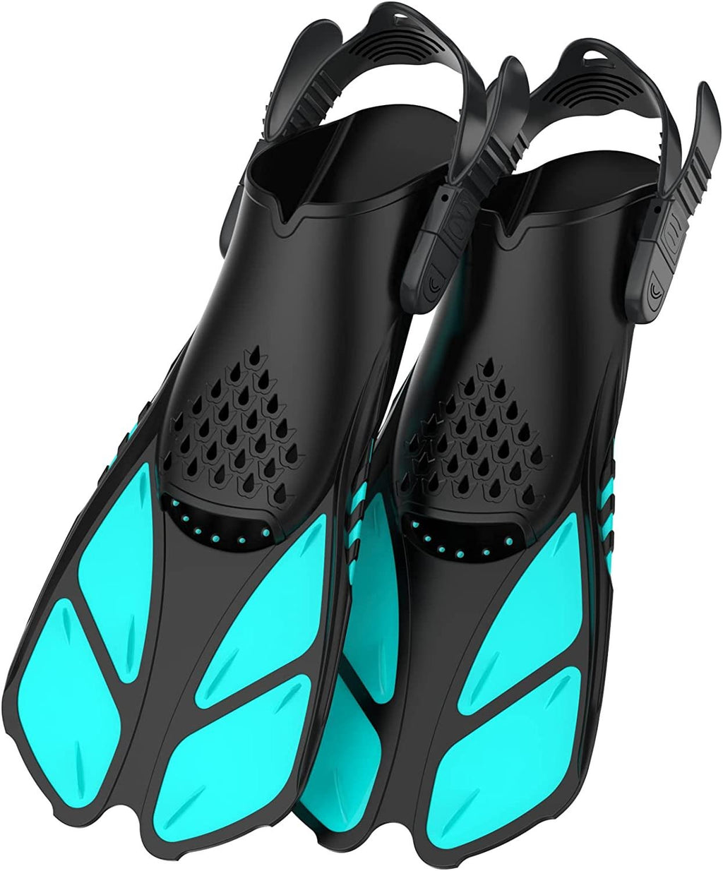 Snorkeling professionnel hommes et femmes haute élasticité durable ajustable courte Fins