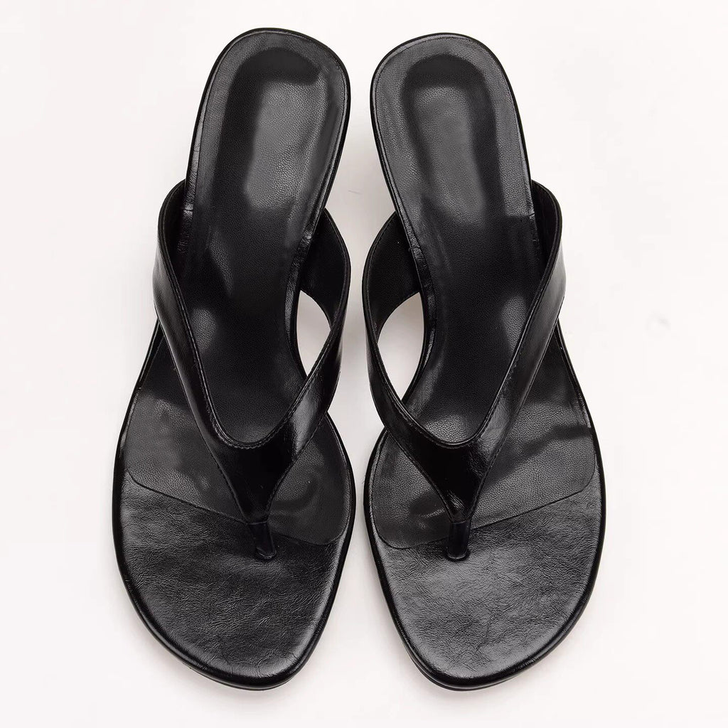 Porter plus de taille Fashionable Slim Talon avec orteil Pinch pour les gens paresseux Porter des chevilles