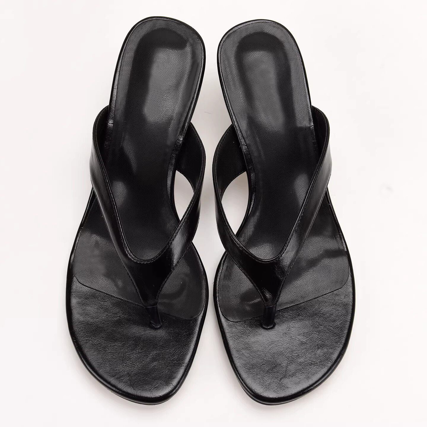 Porter plus de taille Fashionable Slim Talon avec orteil Pinch pour les gens paresseux Porter des chevilles