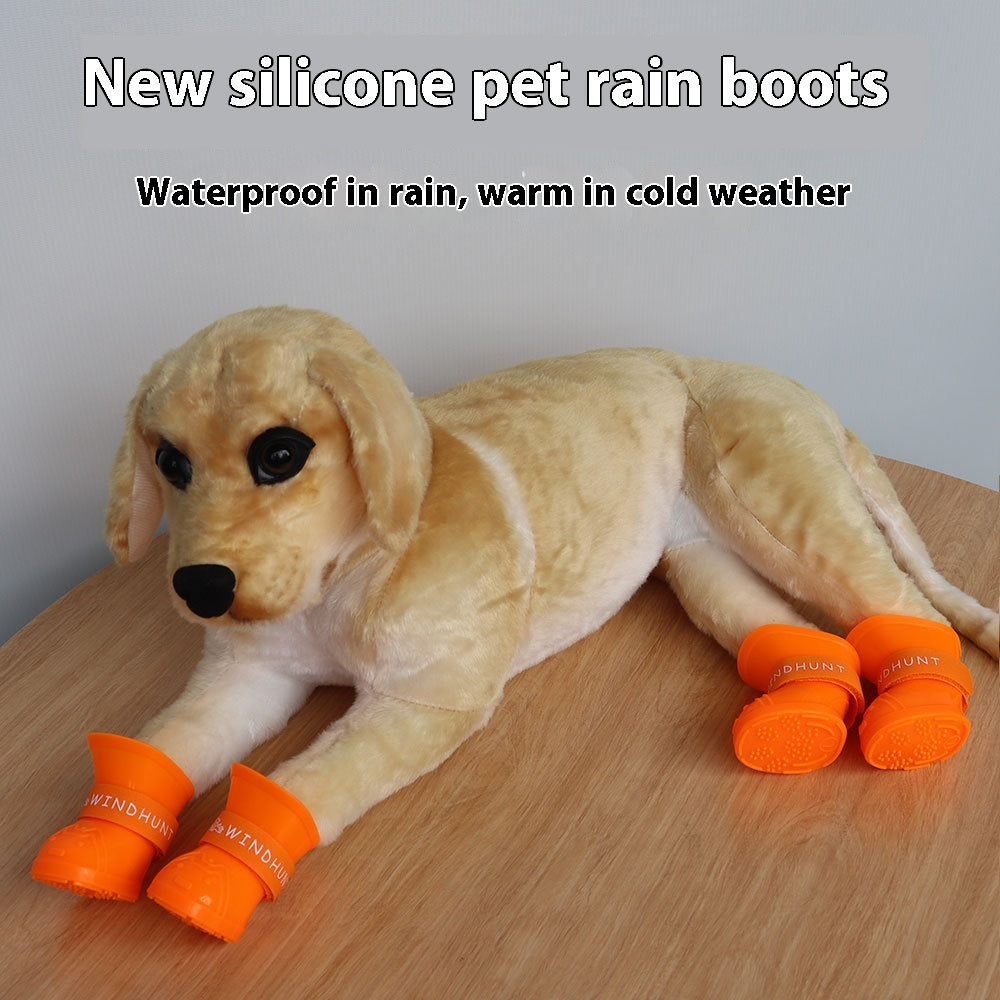 Bottes pour animaux de compagnie non glissantes étanches Et le fond doux résistant