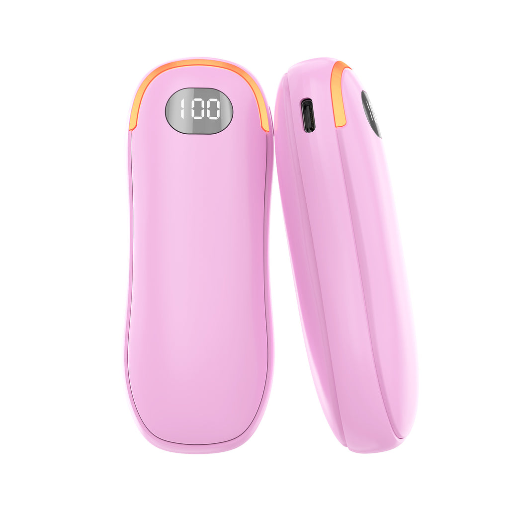 Power Bank Hand Warmer Affichage numérique Régulateur de température Double face chauffant Pad