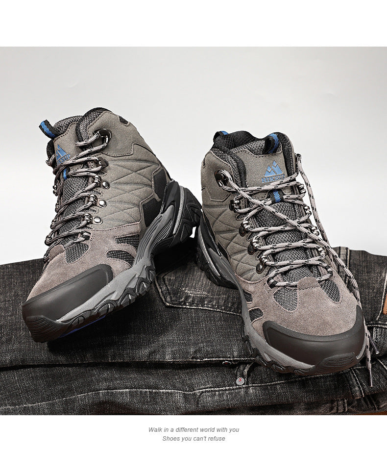 Sports de loisirs de plein air High-top Waterproof Chaussures de randonnée antidérapantes pour hommes