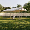15x10 FT Grand Kennel de chien extérieur avec Canopy