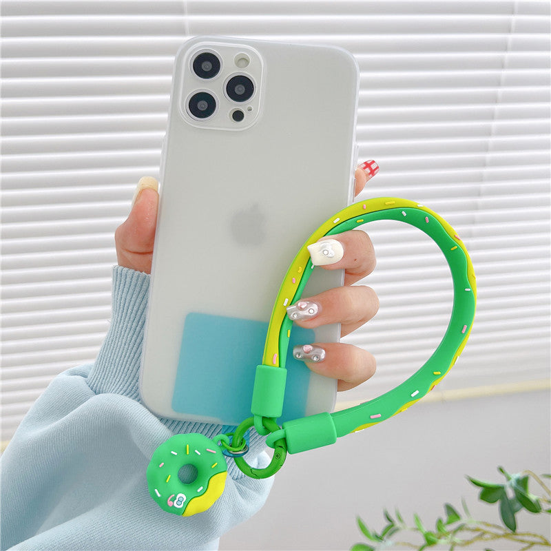 Bracelet Donut Soft Silicone Téléphone Étui suspendu