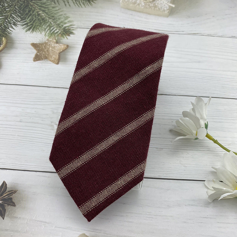 Autumn and Winter Basic for Schools Tie Hand Jk British Style tricoté coton et lin Str