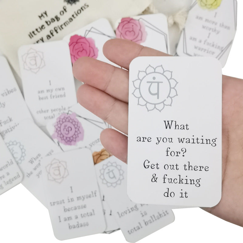 Funny Affirmation Card Gift Card 16pc Daily Affirmation Card