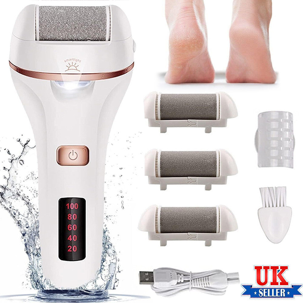 Fichier de pied électrique Rechargeable Callus Hard Skin Remover Pieds Pédicure 2 Vitesses