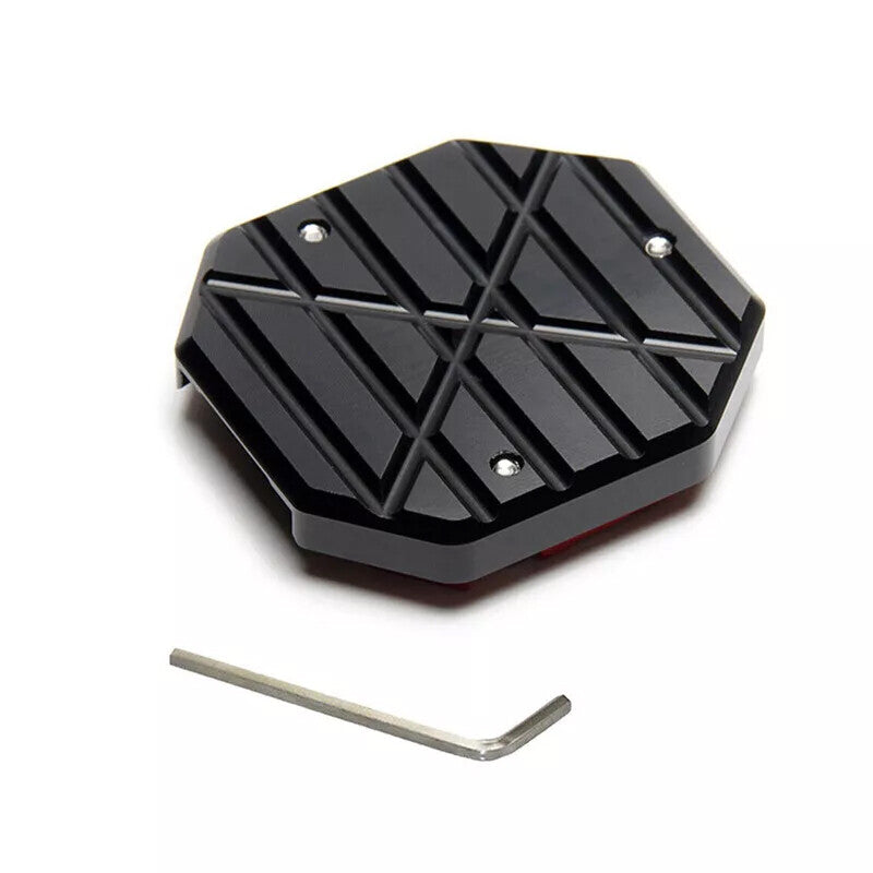 Scooter moto CNC Support latéral agrandir Plaque de pied Kickstand Extension Pad 1PC
