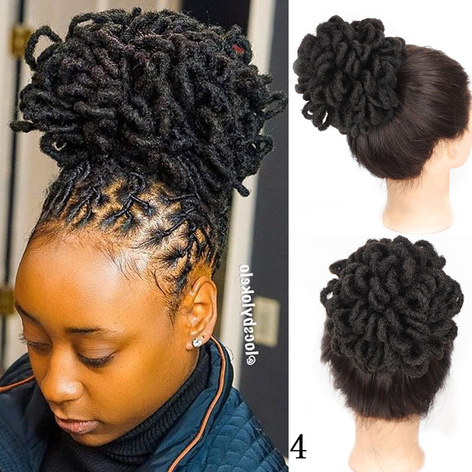 Sac à Cheveux Africain Bun Drawstring Dreadlocks Sac à Cheveux afro