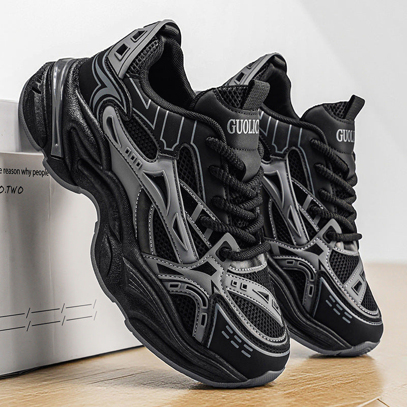 Mesh respirant polyvalent sneakers occasionnels mode Et augmenter la hauteur