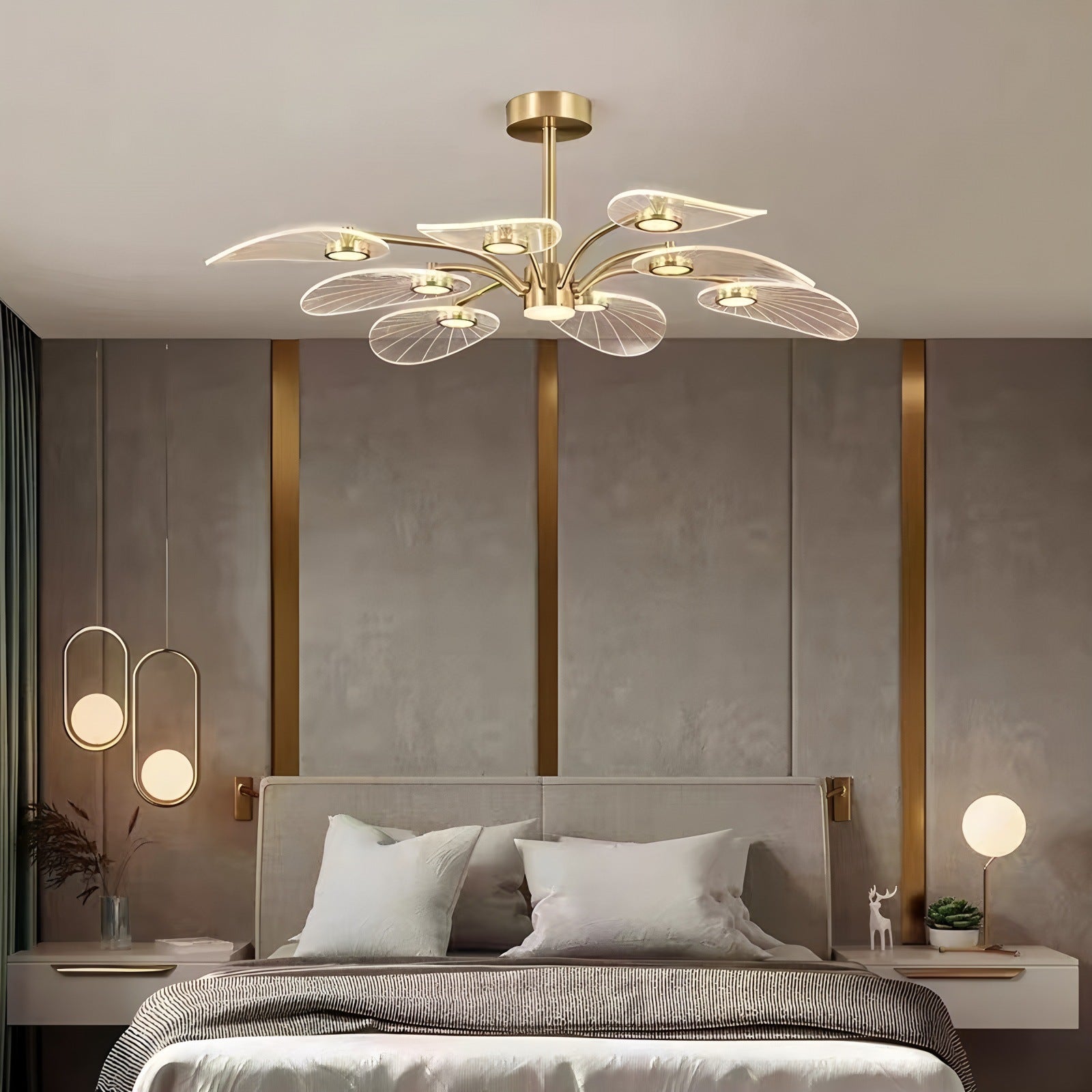 Salle d'étude en acrylique de style nordique Chandelier