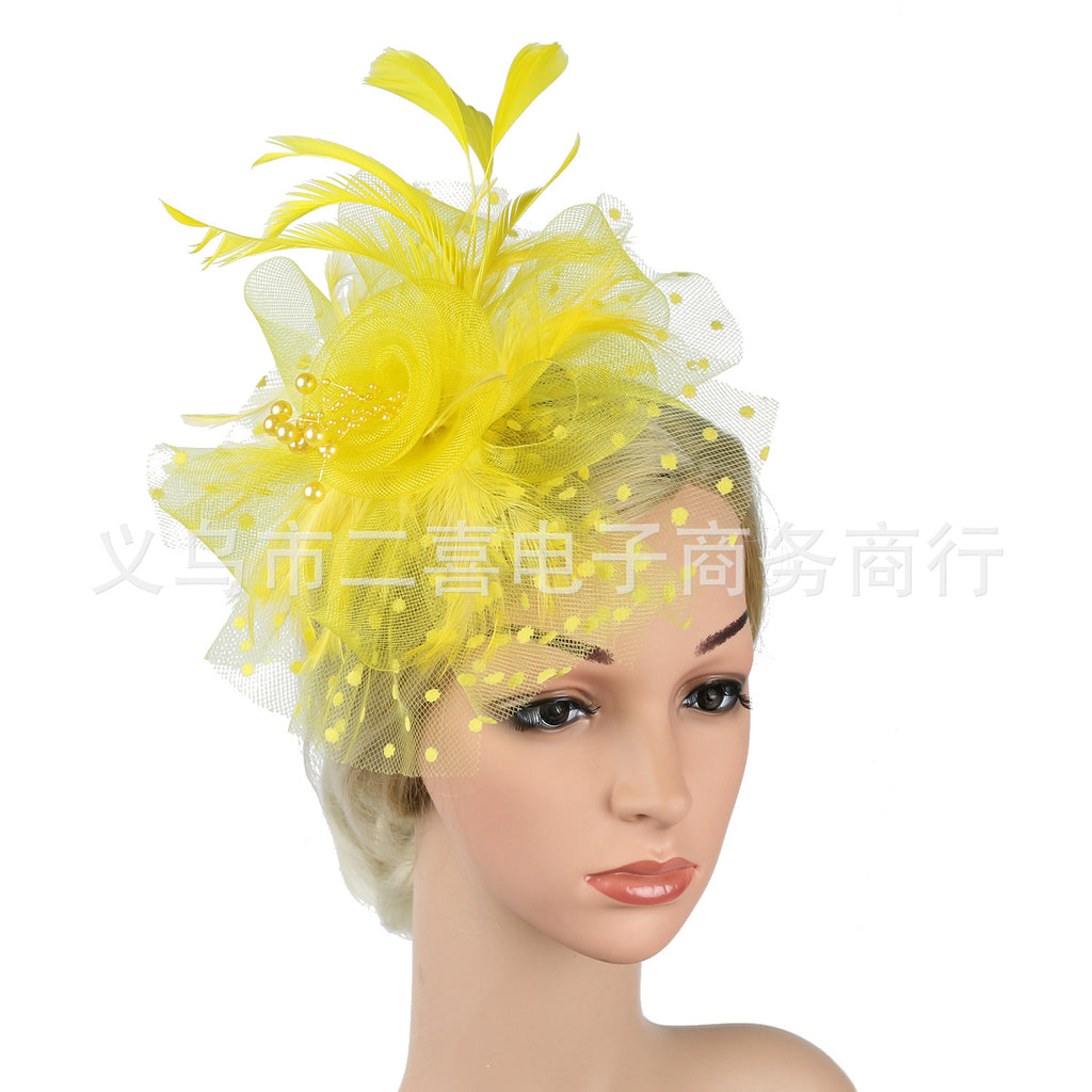 Vêtements de tête Accessoires pour cheveux de mariée Mesh Billycock Bandeau