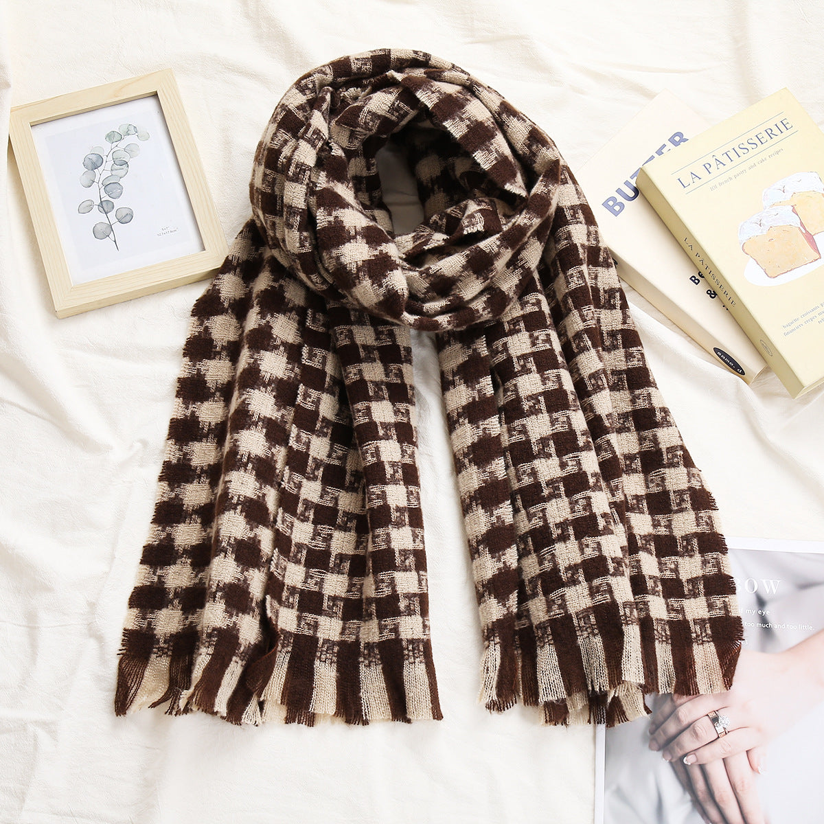 Foulard rétro-artistique en diamant plaqué femmes