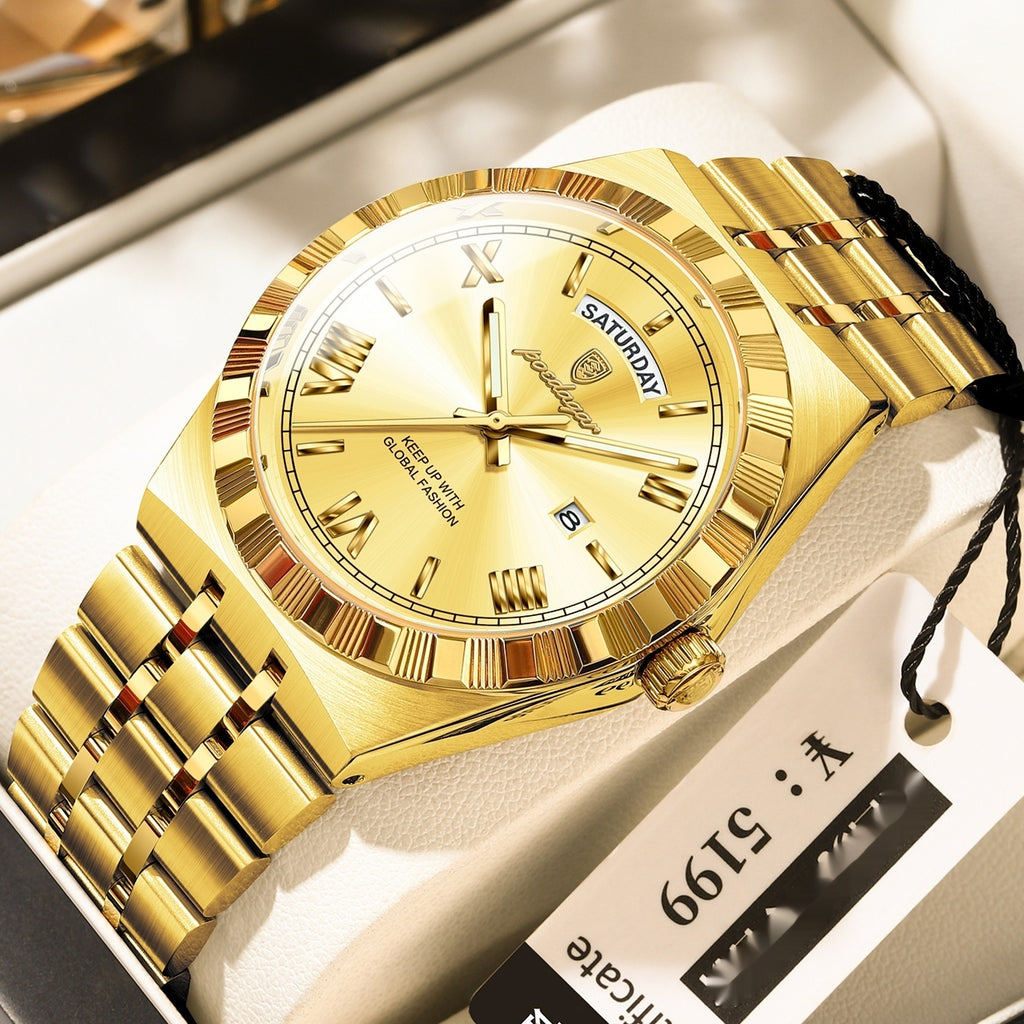 Trendy montre imperméable de nuit pour hommes