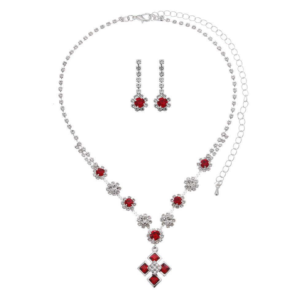 Boucles d'oreilles en Strass Flower d'Amazon