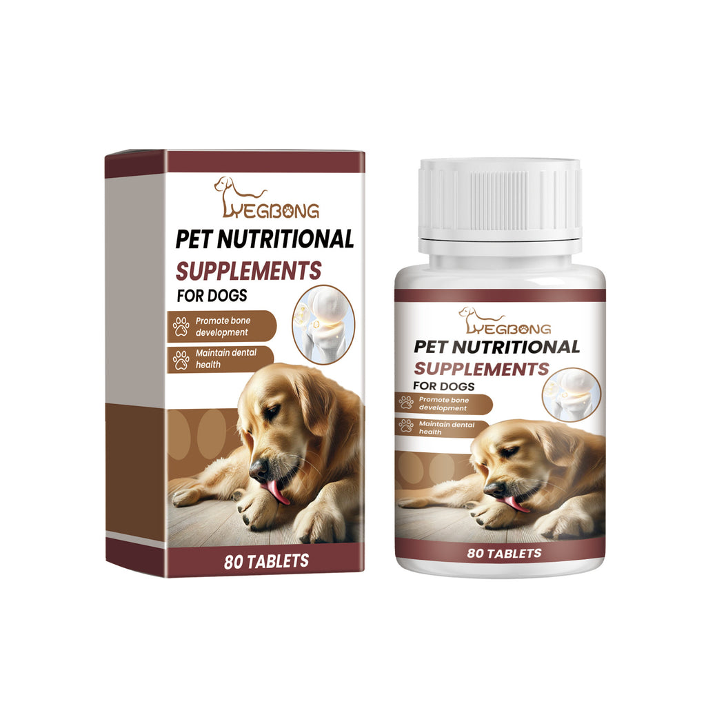 Supplément de vitamine pour animaux de compagnie pour une alimentation nutritive saine comprimés de calcium