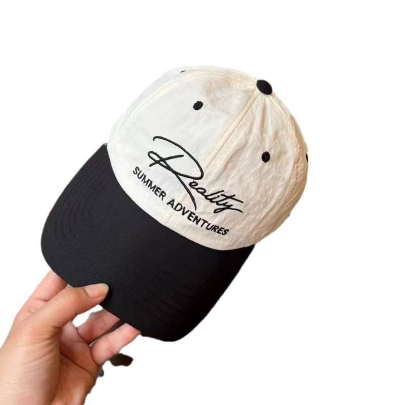 Style Instagram Brodé Lettre Patchwork Quick-dry Casquette de baseball