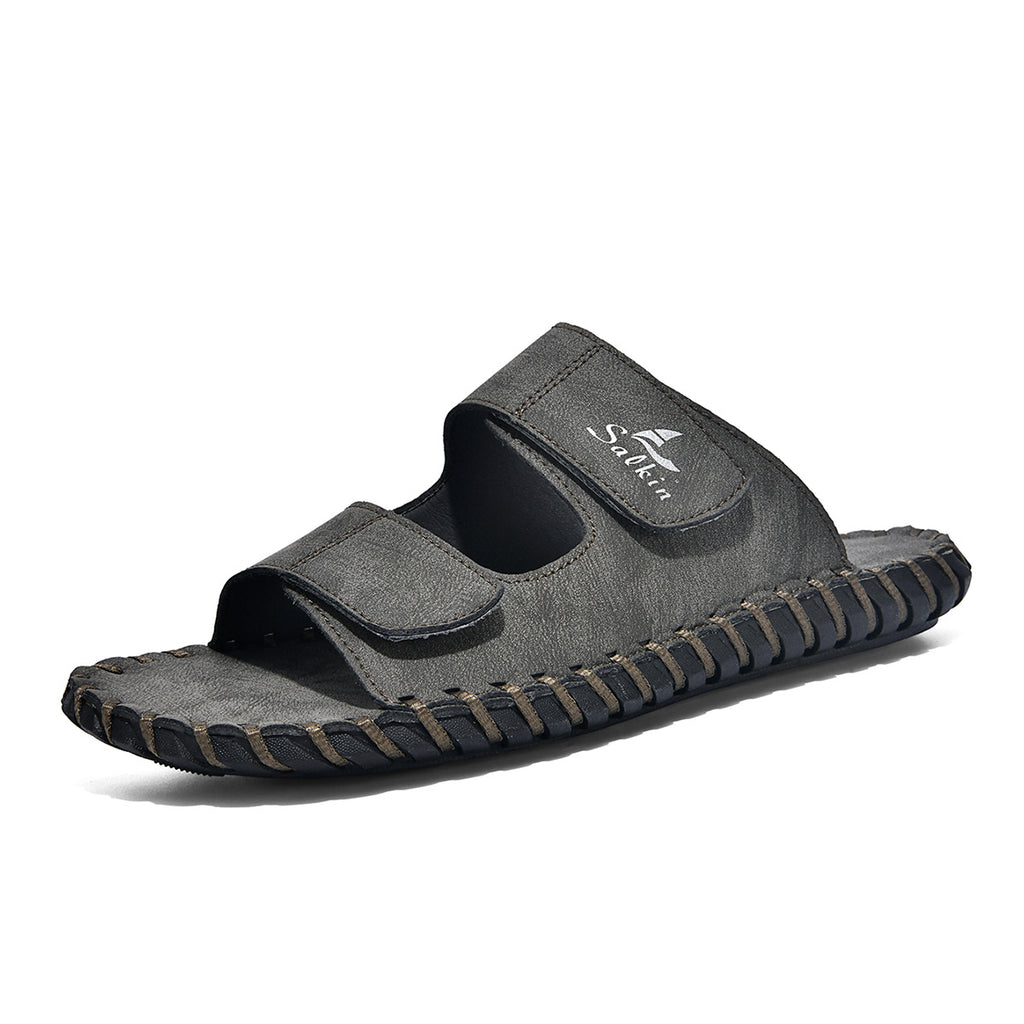 Pantoufles en cuir pour hommes