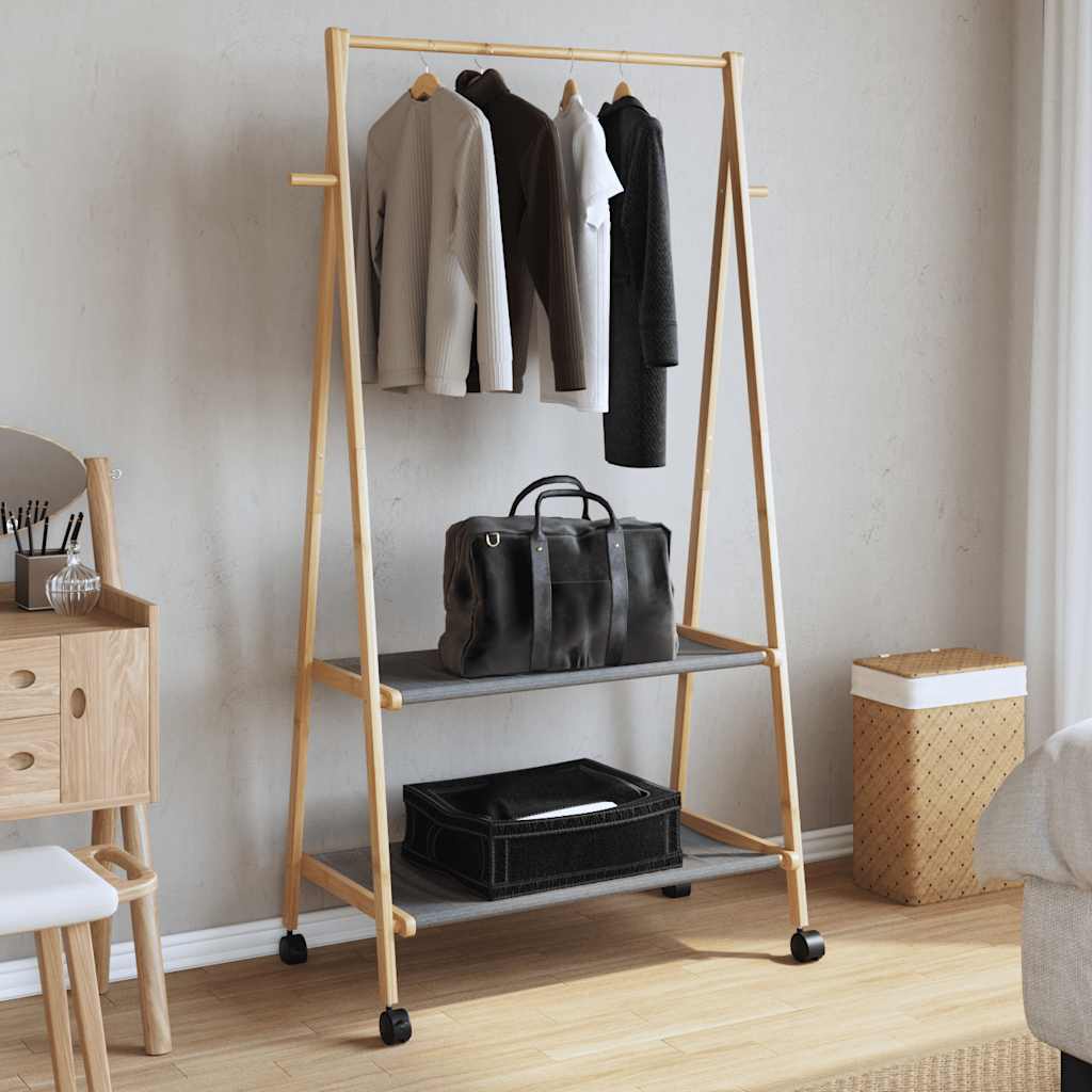 Sac de vêtements avec étagères et roues 96x45.5x155,5 cm