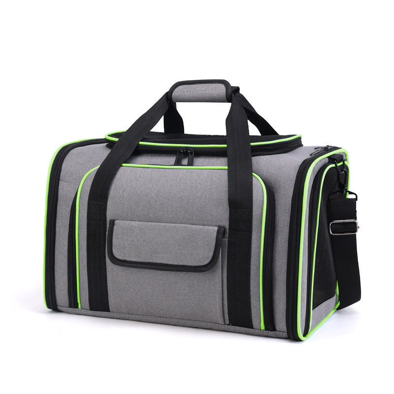 Portable foldable carrier bag for foldable baby carrier