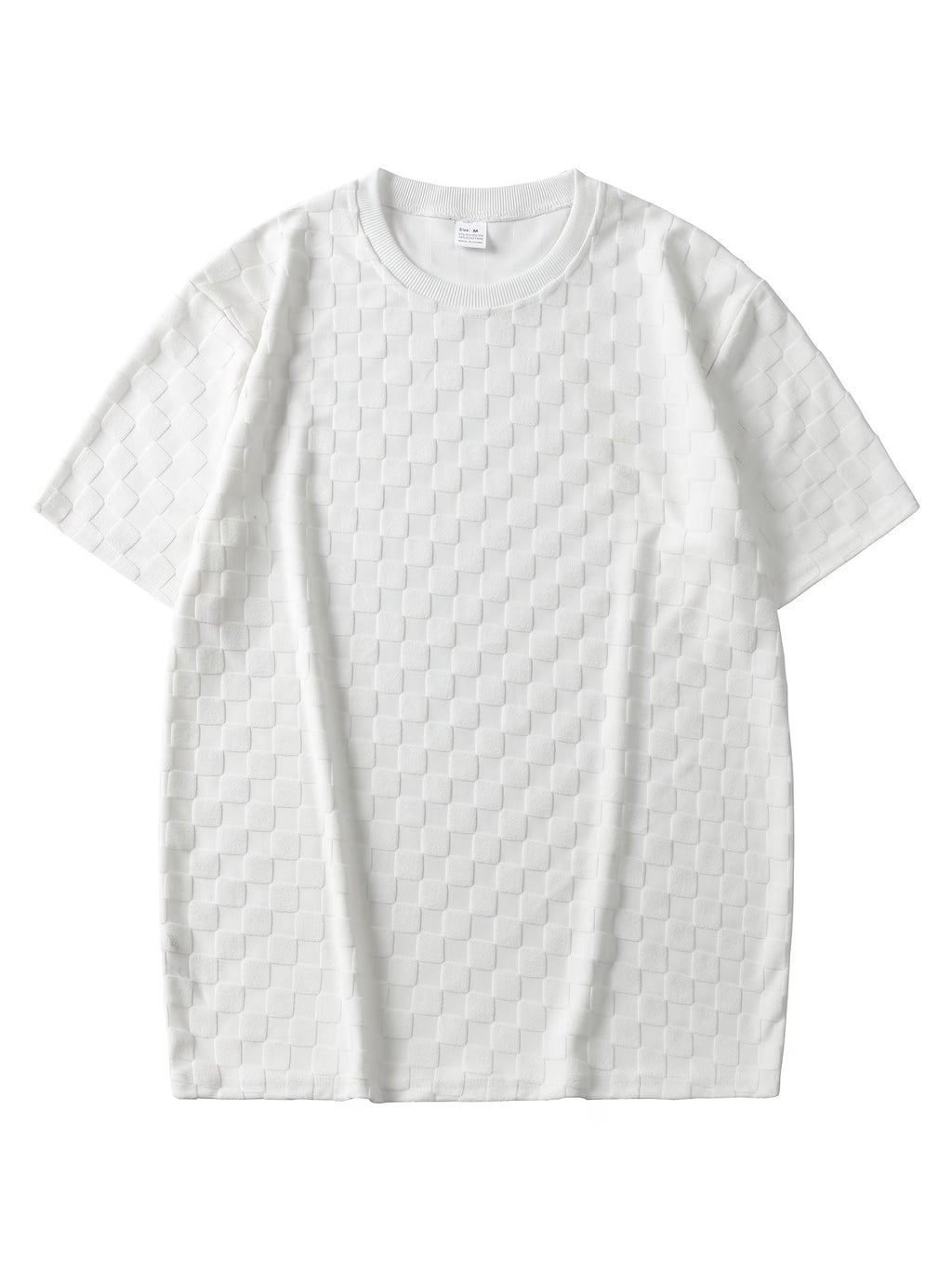 Chemise à manches courtes Jacquard pour hommes