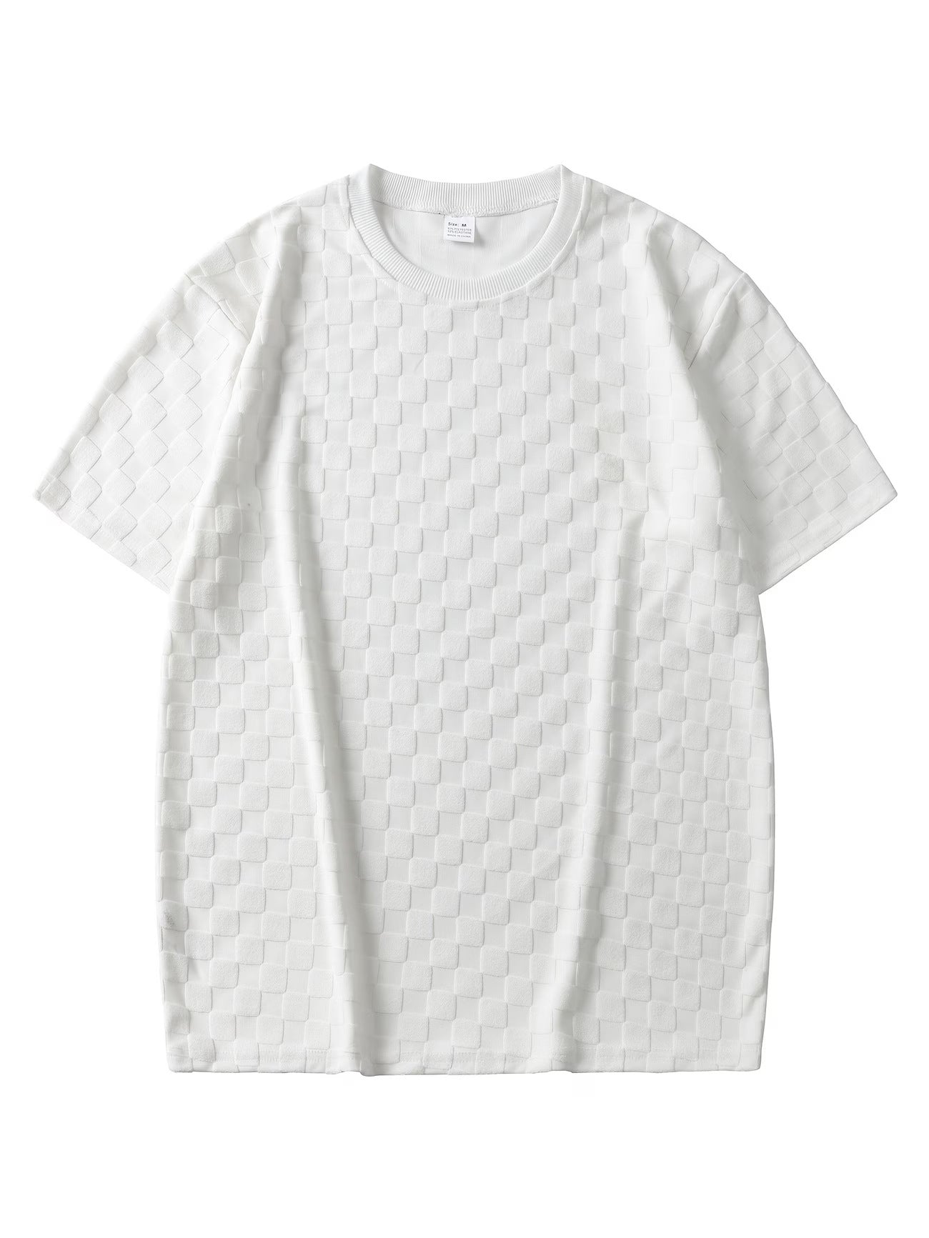 Chemise à manches courtes Jacquard pour hommes