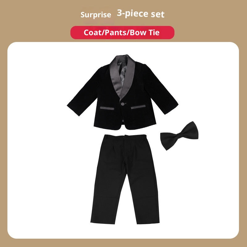 Costume pour enfants Robe de fête pour fille de fleur de garçon coréen