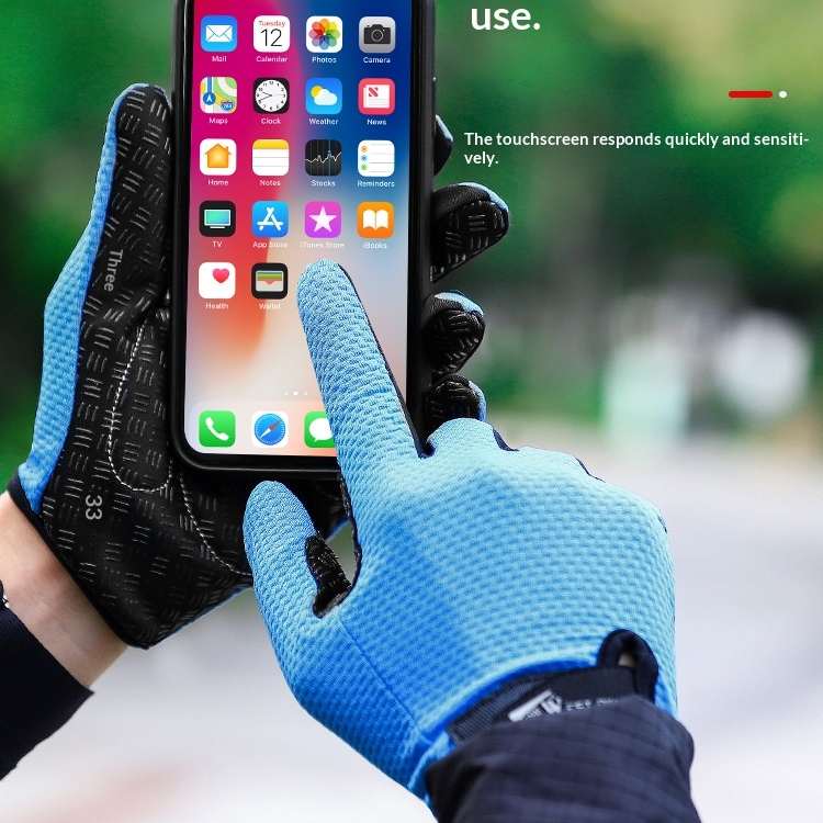 Gants de vélo SpringSummer à écran tactile Gants Full-Finger pour motos et Bic