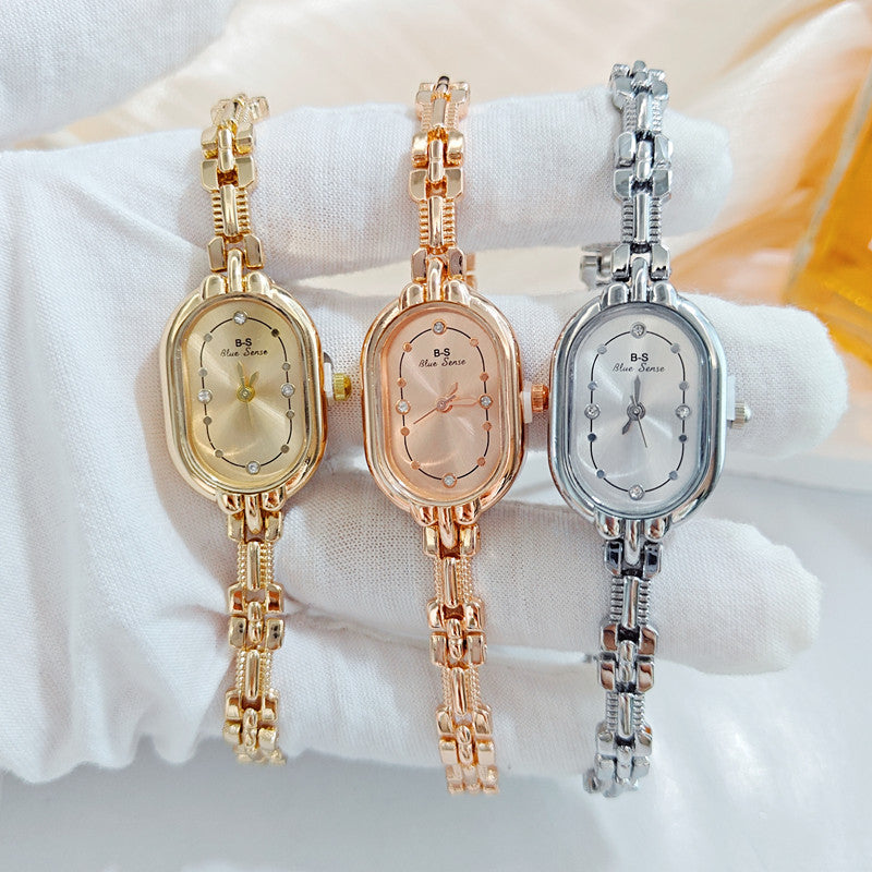 Rétro Luxe Montres Femmes incrustées de diamants