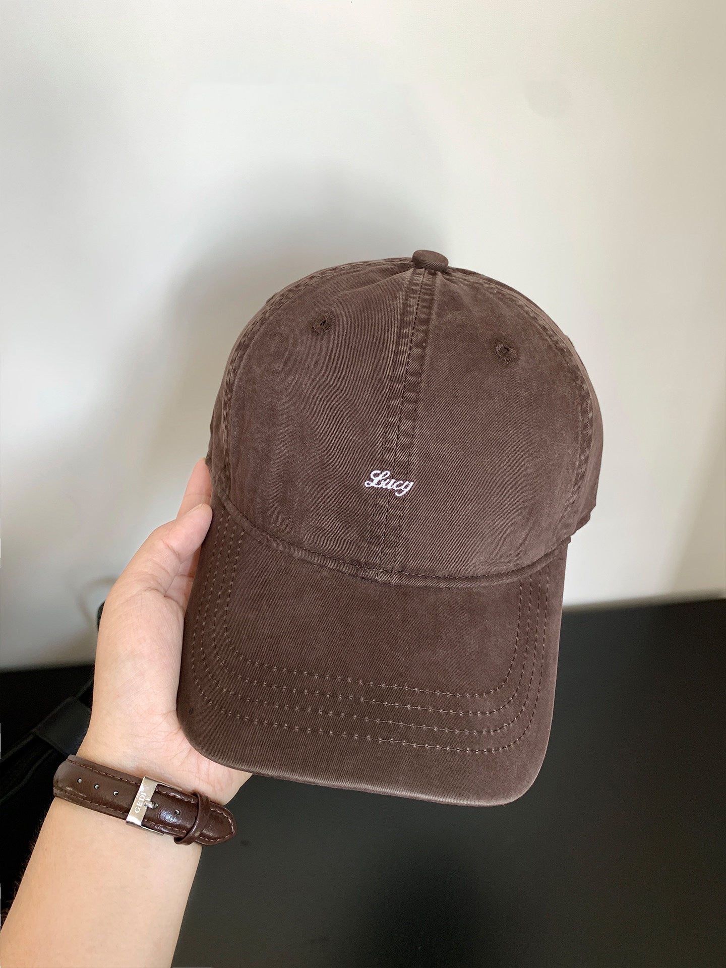Casquette de baseball pour femmes, lavée à l'eau