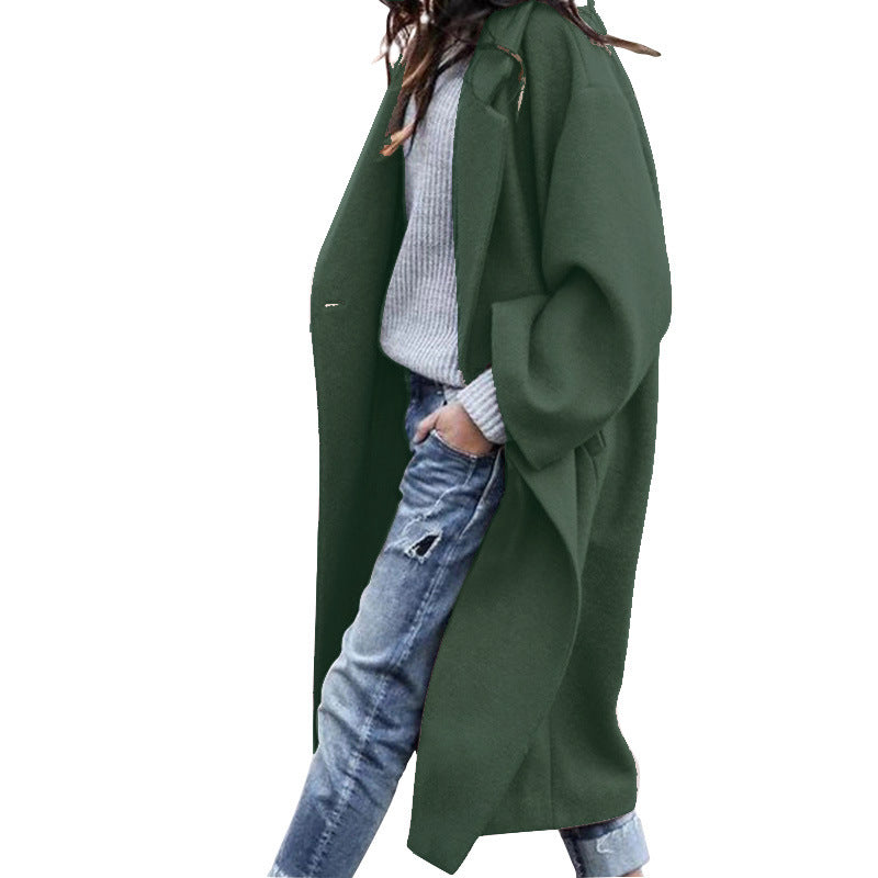 Manteau Automne Hiver European and American Cross Border Vêtements Femmes Amazon Casual Long