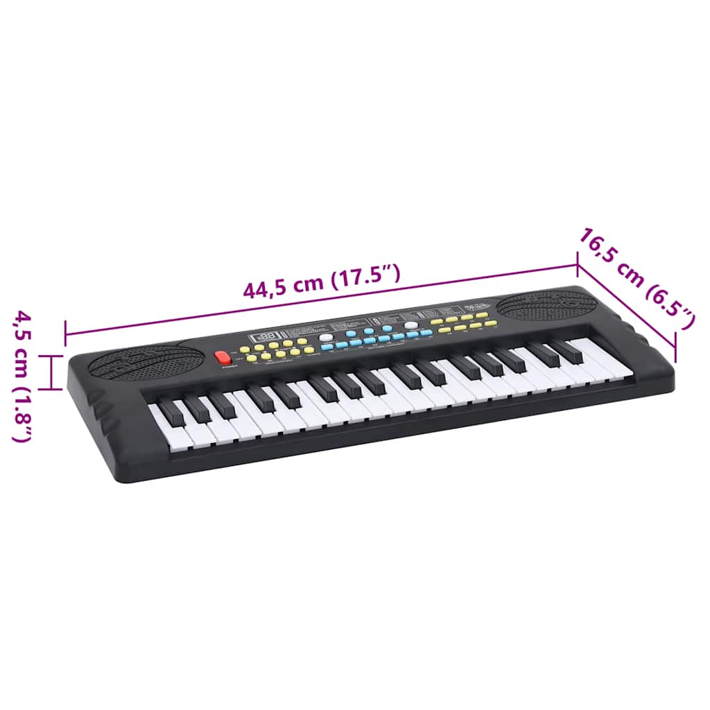 37 Key Piano électrique clavier avec microphone