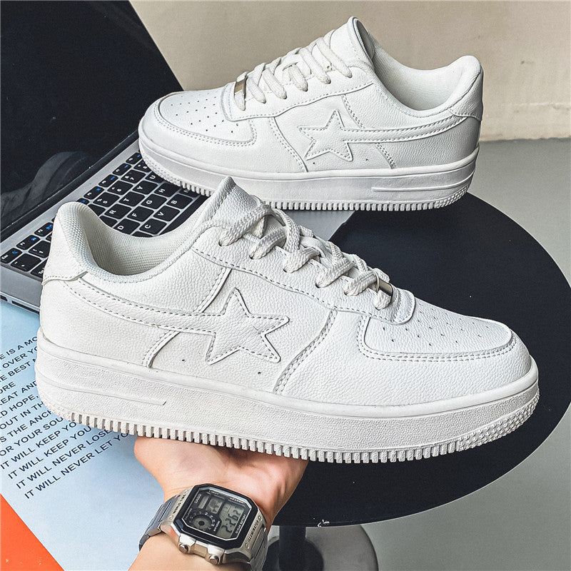 Sneakers casual blanc épais pour les hommes