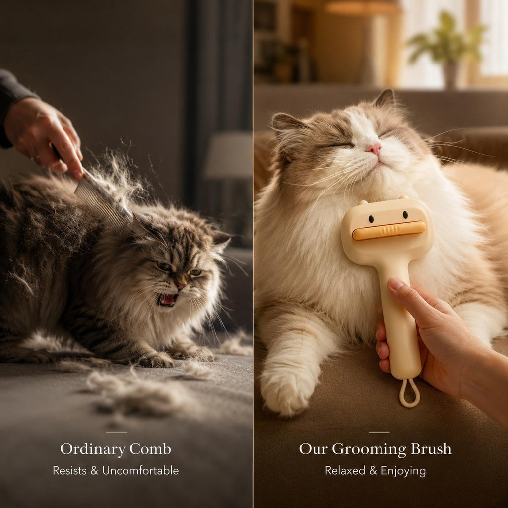 Brosse auto-nettoyante pour animaux de compagnie mignons Peigne universelle pour chats et chiens Remo